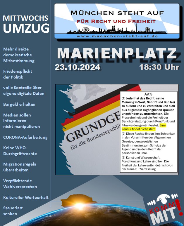 Mittwochsumzug 23.10.2024