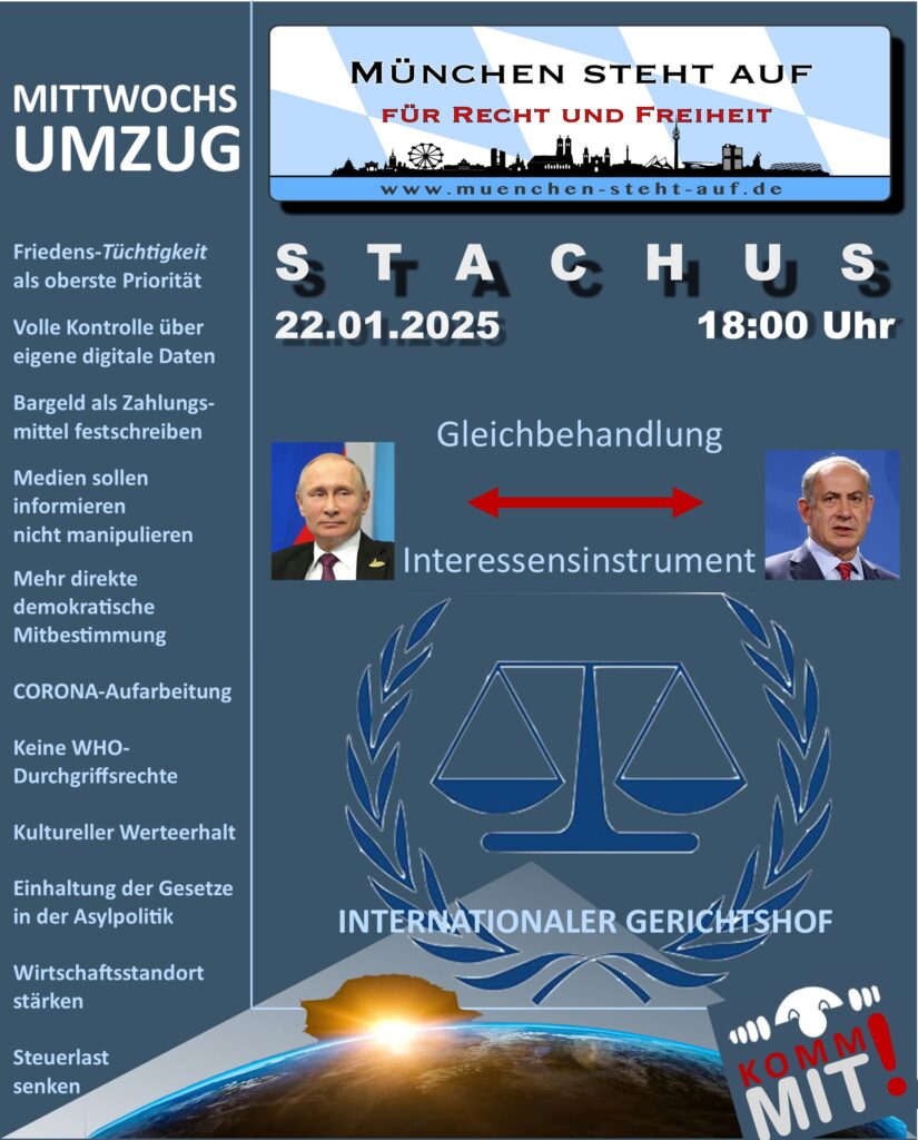 Mittwochsumzug 22.1.2025 18:00 Stachus