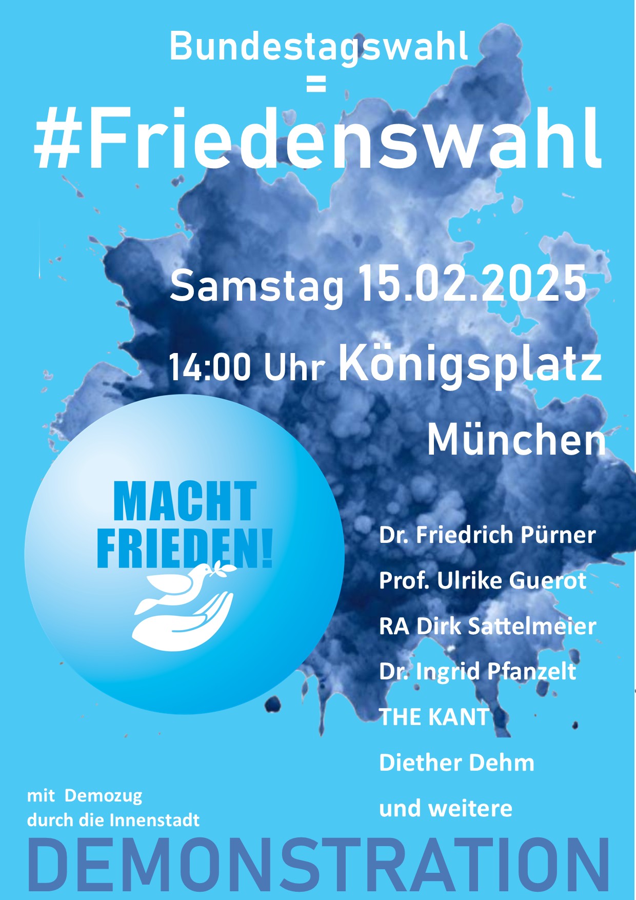 15.2.2025 Macht Frieden! Anti Siko Demo