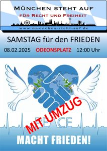 Samstag für den Frieden 8.2.2025