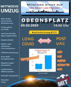 Mittwochsumzug 5.2.2025 18:00 Odeonsplatz