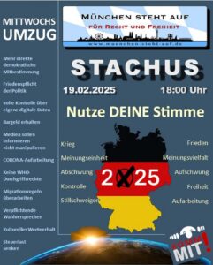 Mittwochsumzug 19.2.2025 18:00 Stachus