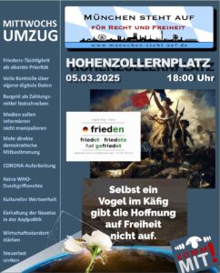 Mittwochsumzug 5.3.2025 18:00 Hohenzollernplatz