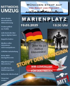 Mittwochsumzug 19.3.2025 18:00 Marienplatz