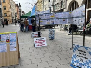 Infostand 5 Jahre Lockdown