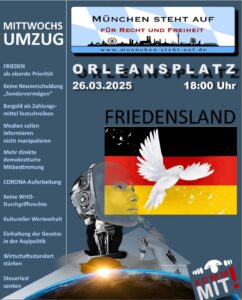 Mittwochsumzug 26.3.2025 18:00 Orleansplatz