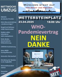 Mittwochsumzug 23.4.2025 18:00 Wettersteinplatz