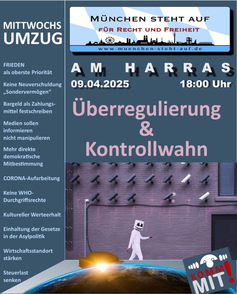 Mittwochsumzug 9.4.2025 18:00 Harras