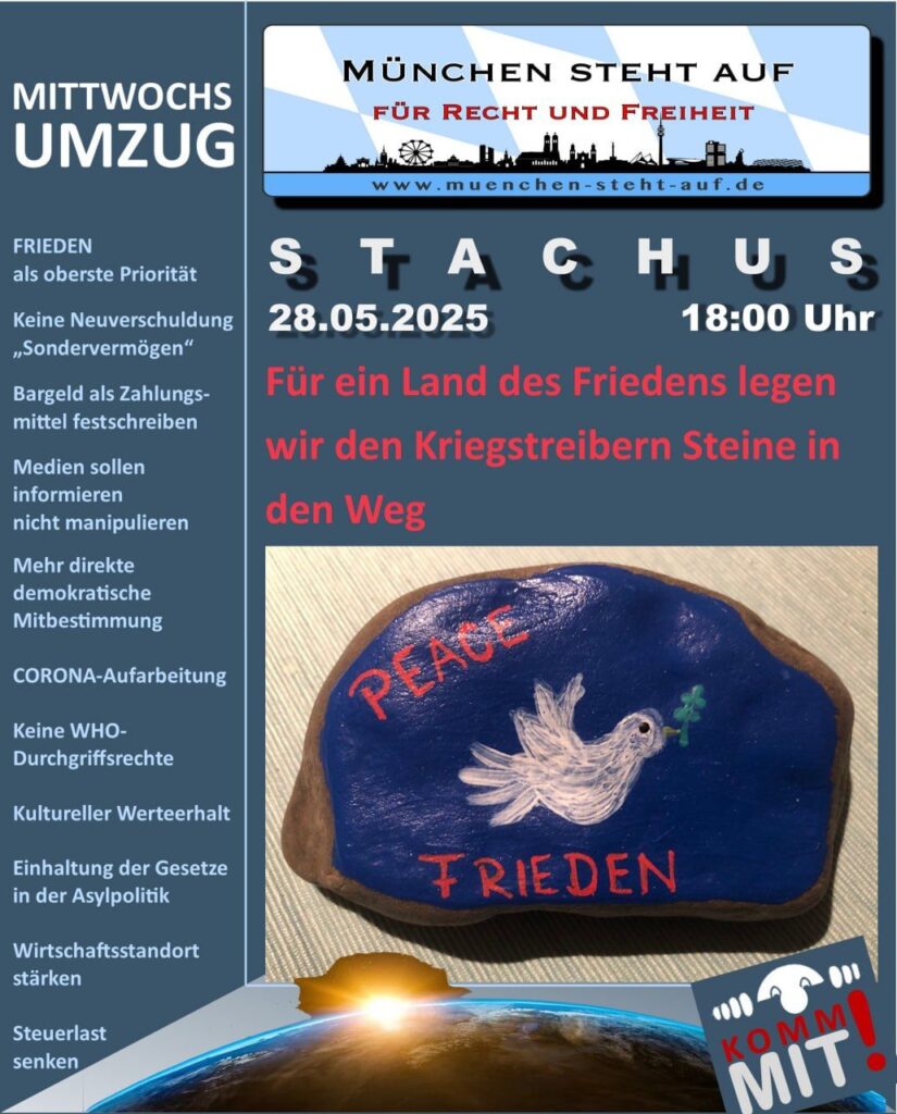 Mittwochsumzug 28.5.2025 18:00 Stachus