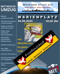 Mittwochsumzug 4.6.2025 18:30 Marienplatz