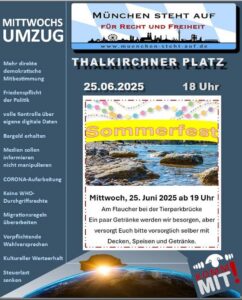Mittwochsumzug 25.6.2025 18:00 Thalkirchner Platz