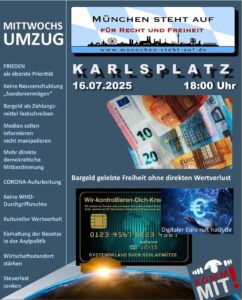 Mittwochsumzug 16.7.2025 18:00 Stachus