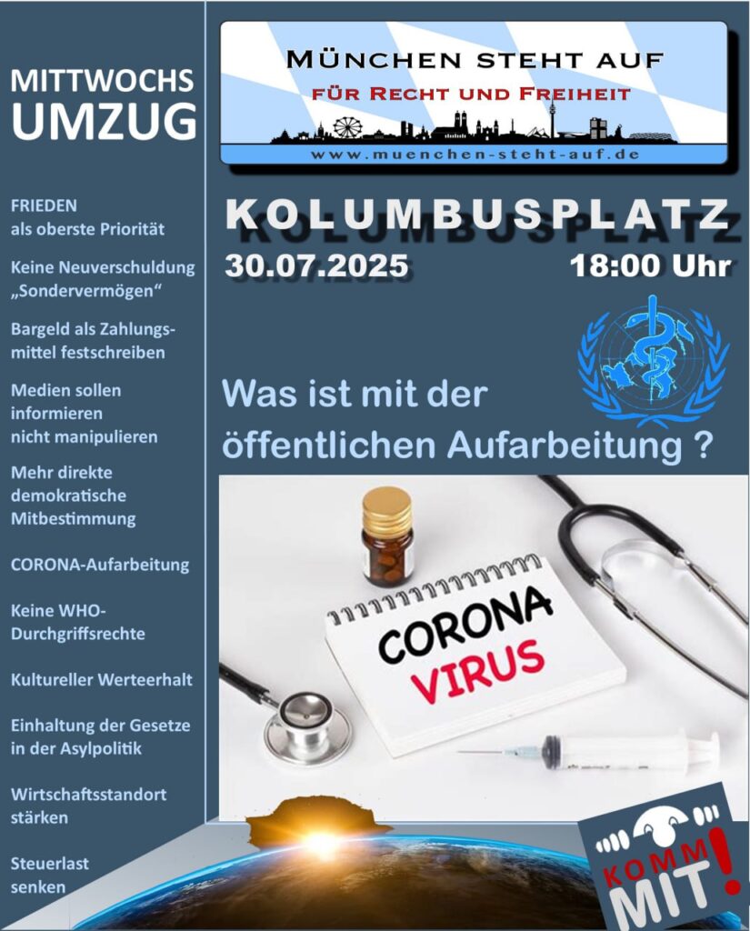 Mittwochsumzug 30.7.2025 18:00 Kolumbusplatz