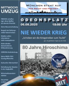 Mittwochsumzug 6.8.2025 Odeonsplatz