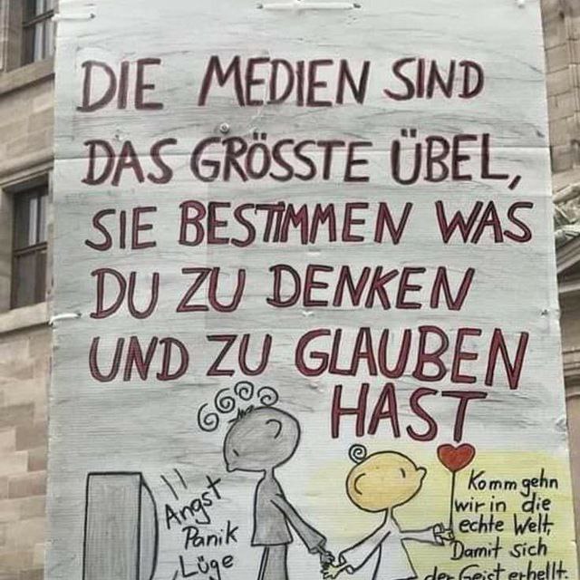 Die Medien sind das grösste Übel, sie bestimmen was du zu denken und zu glauben hast