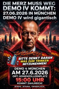 Merz muß weg Demo München 27.06.2026