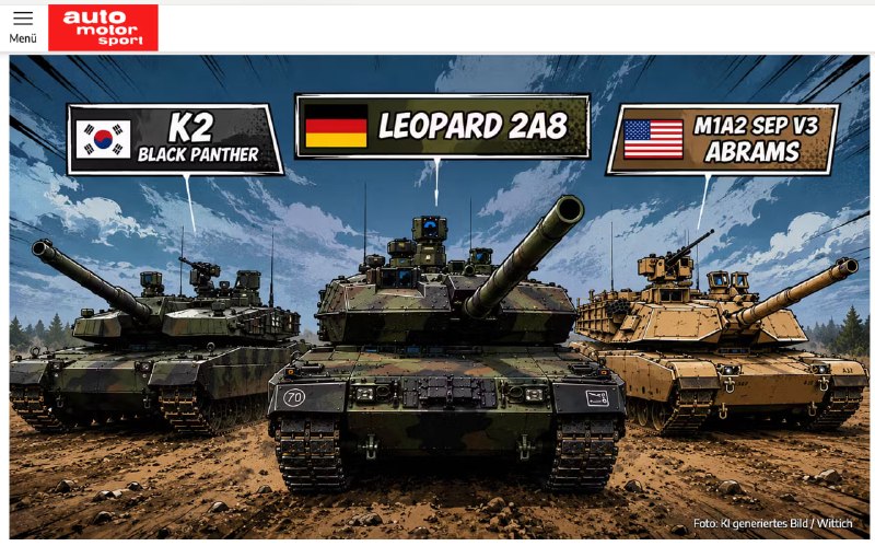 auto motor und sport testet Panzer