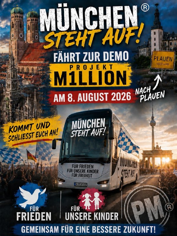 Plakat Projekt M1llion Plauen 08.08.2026