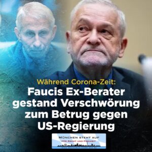 Faucis Ex-Berater gesteht Corona-Verschwörung