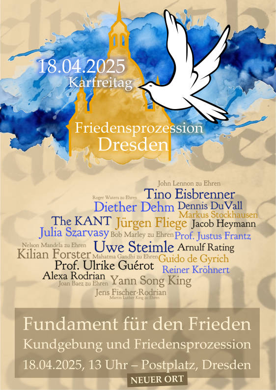 Friedensprozession Dresden 18.4.2025