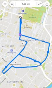 Route Ostermarsch 19.4.2025