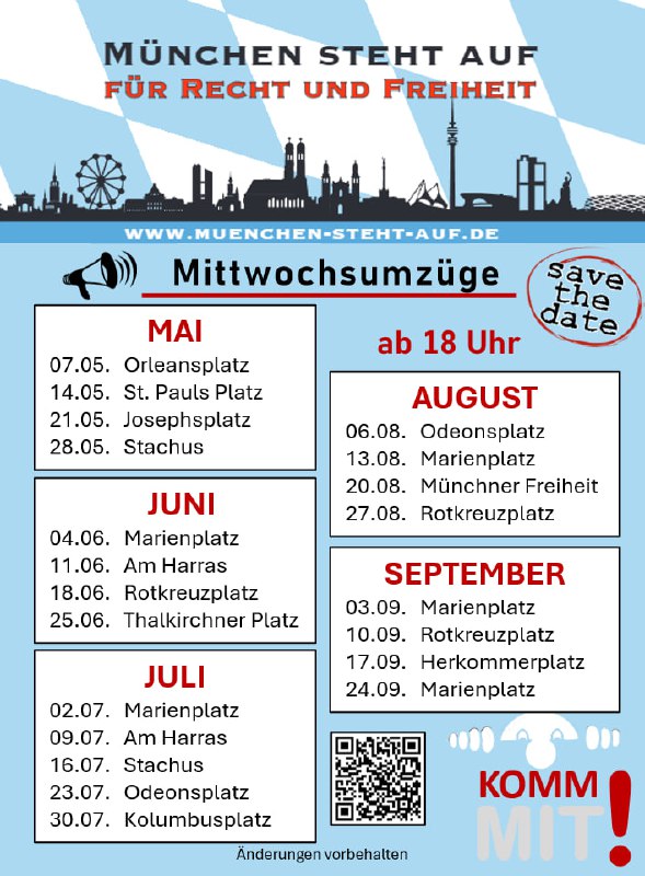 MSA Termine Mai-September 2025