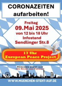 Flyer Infostand European Peace Project 9.5.2025