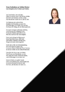 R.I.P. Sabine Kaiser