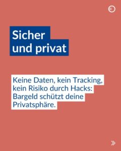 Bargeld: Sicher und privat