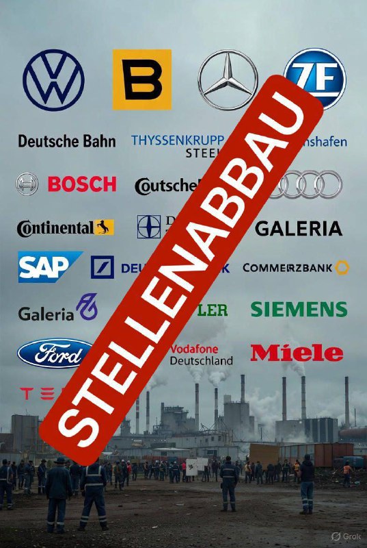 Massiver Stellenabbau in großen deutschen Unternehmen