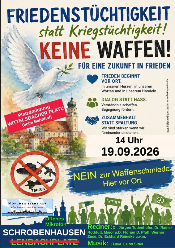 19.09.2026 Friedensdemo in Schrobenhausen