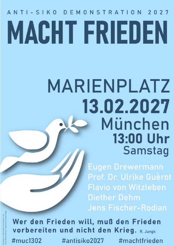 Macht Frieden Flyer 2027
