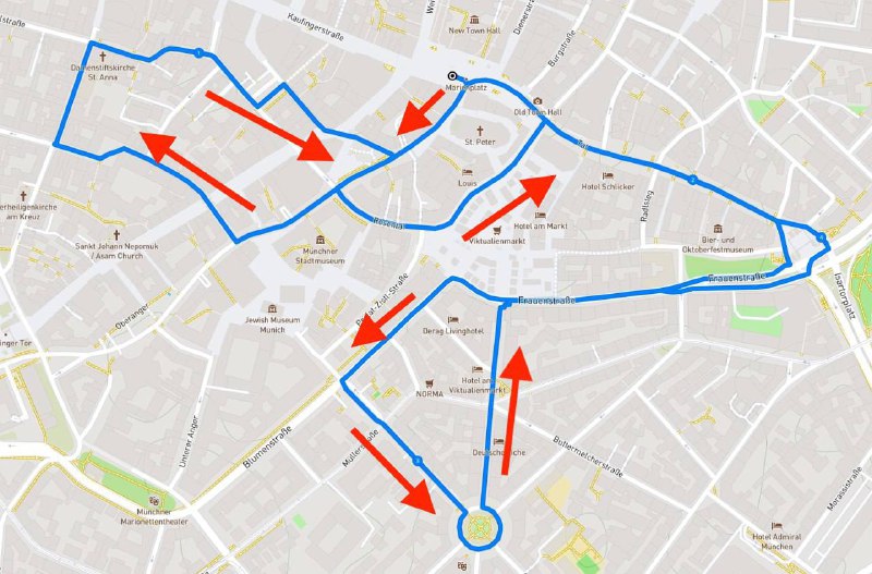 MSA Route Marienplatz