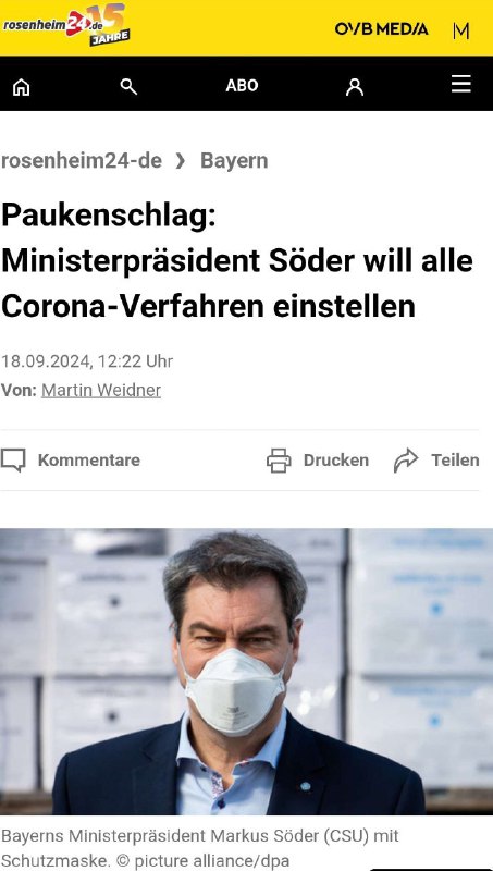 Söder will Corona-Verfahren einstellen