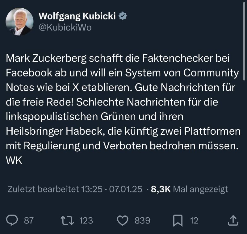 Facebook und Instagram ohne Faktenchecker