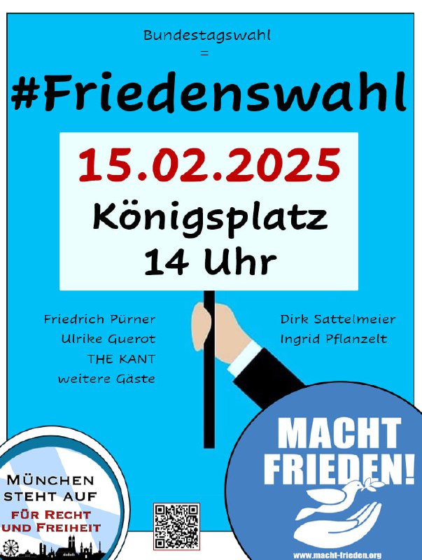 15.2.2025 Macht Frieden! Anti Siko Demo