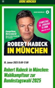 Habeck Wahlveranstaltung in München