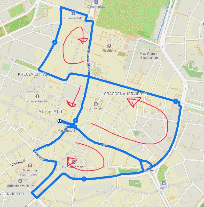 MSA Route Marienplatz