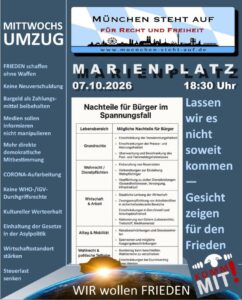 Mittwochsumzug 7.10.2026