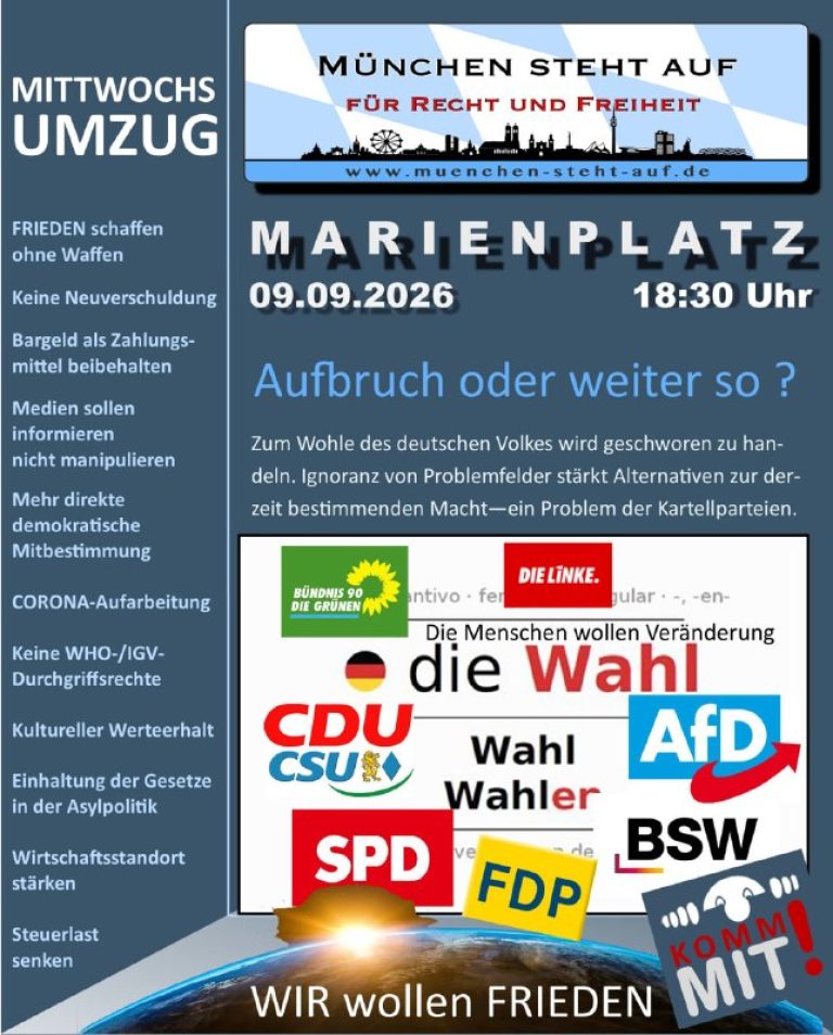 Mittwochsumzug 9.9.2026