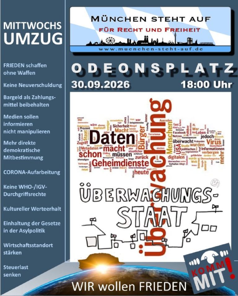 Mittwochsumzug 30.9.2026