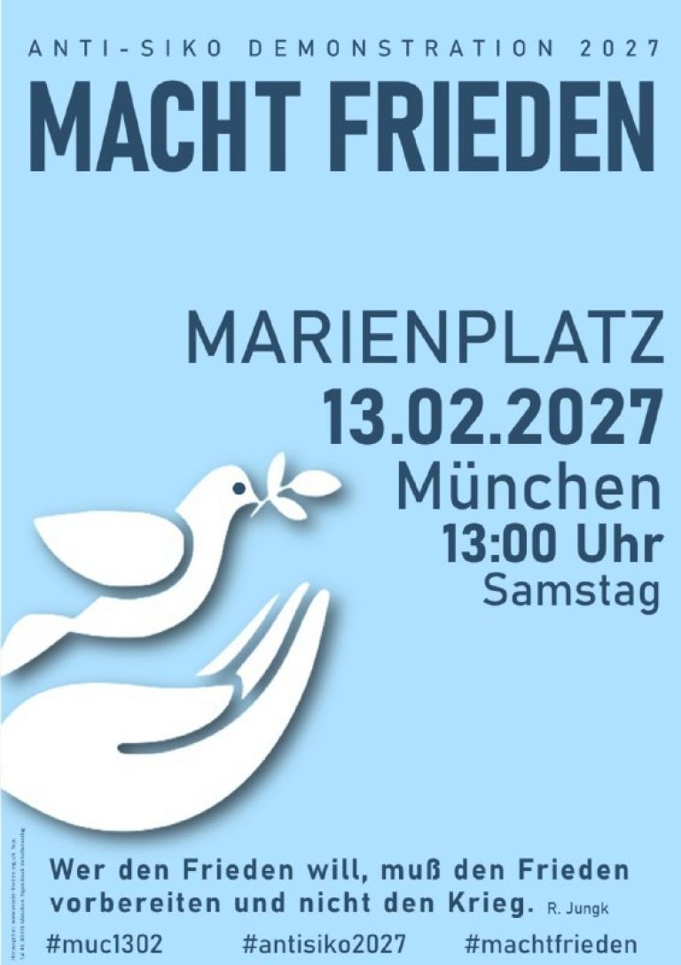 Macht Frieden Flyer 2027